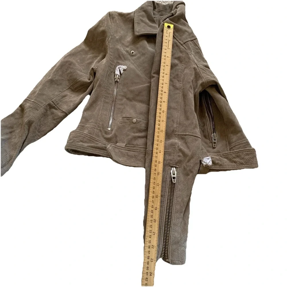 Blanknyc women's Suede Leather Jacket lined Casual Moto New with defect SZ-M